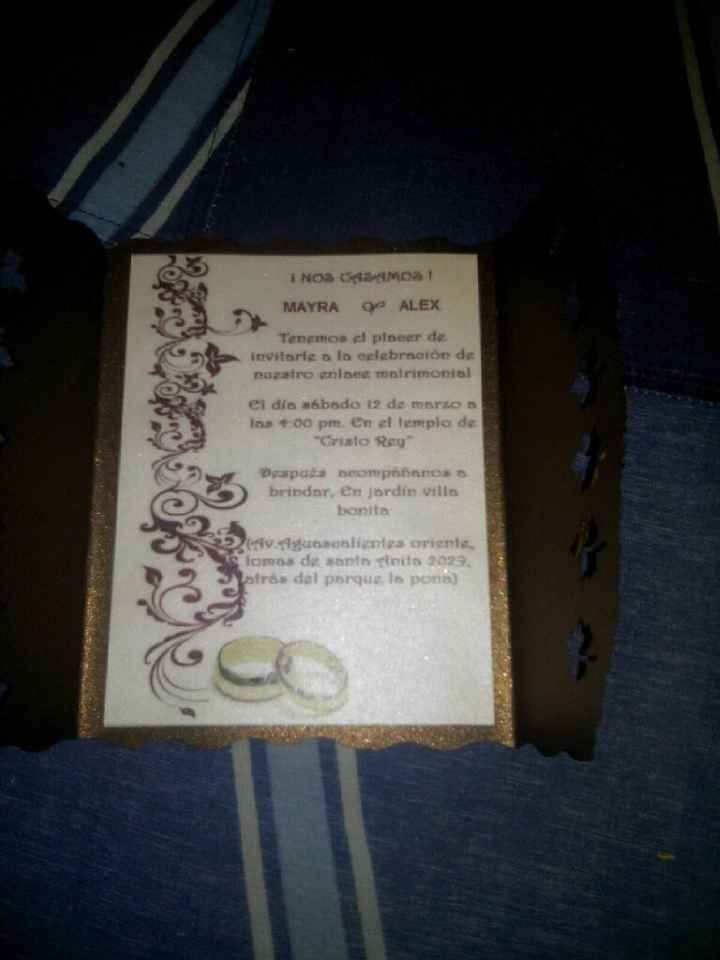 Mis invitaciones casi terminadas...... - 1