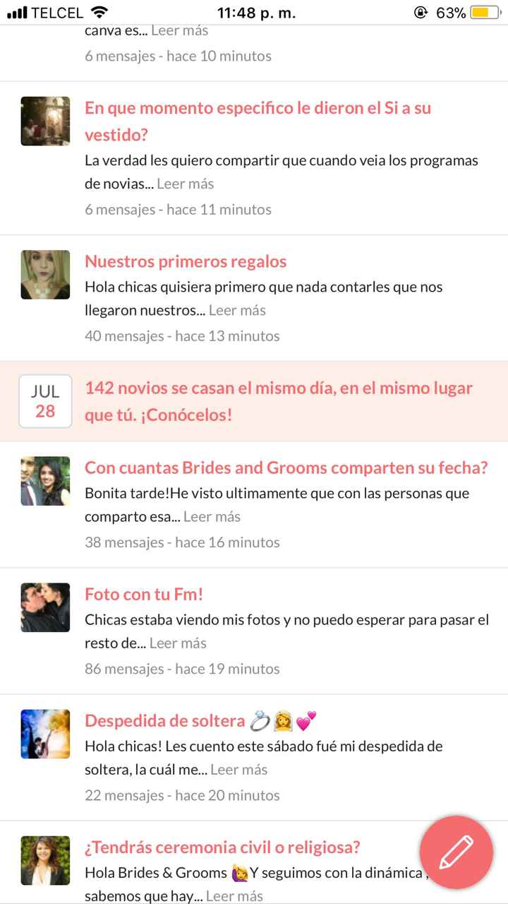 Con cuantas Brides and Grooms comparten su fecha? - 1