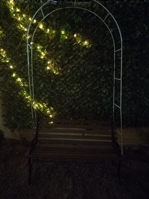 en este arco  tengo pensado poner flores tirando del arco 