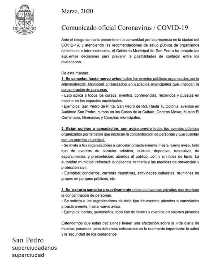 Preocupación por el coronavirus. - 1