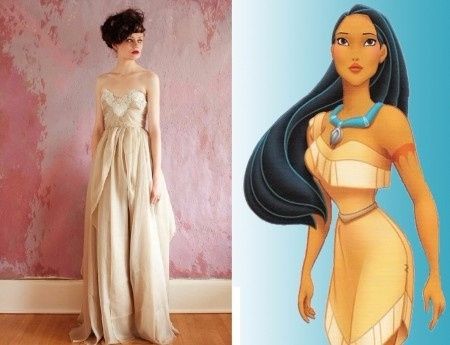 vestido novia disney
