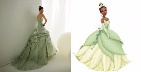 vestido novia disney