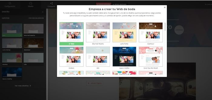 web de boda