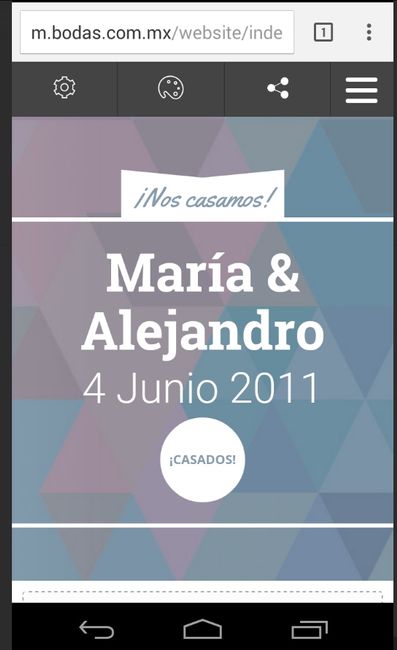 web de boda