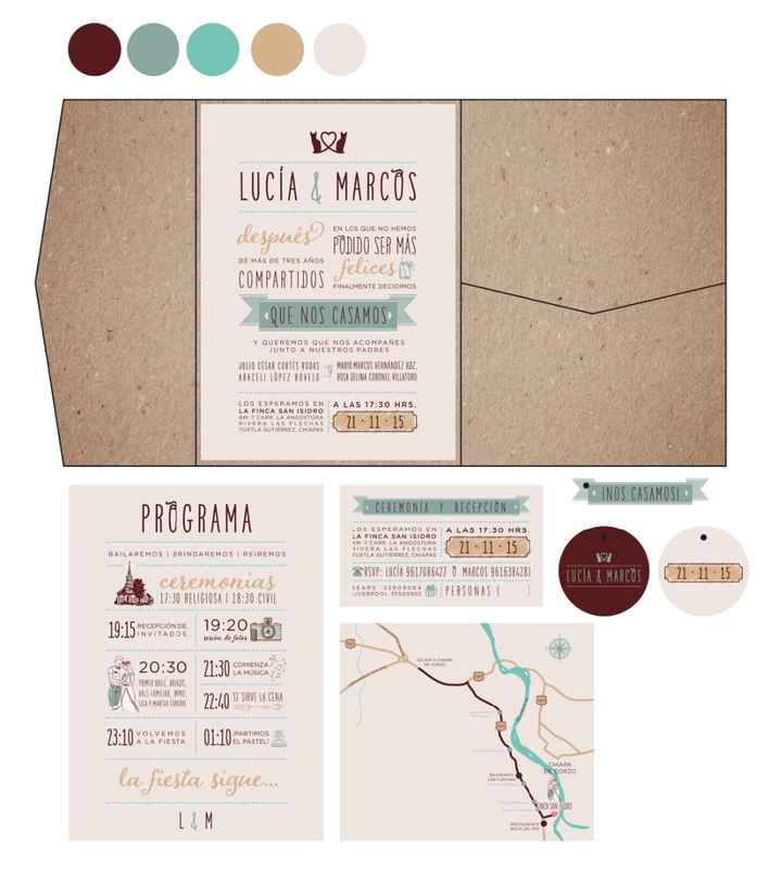 Nuestras invitaciones diseño completo