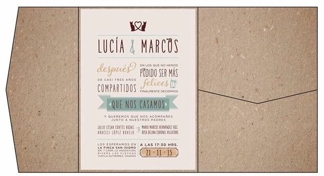 Diseño de invitaciones.