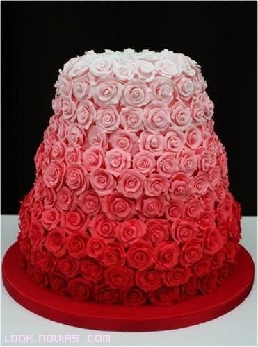 Pastel de flores de crema pastelera