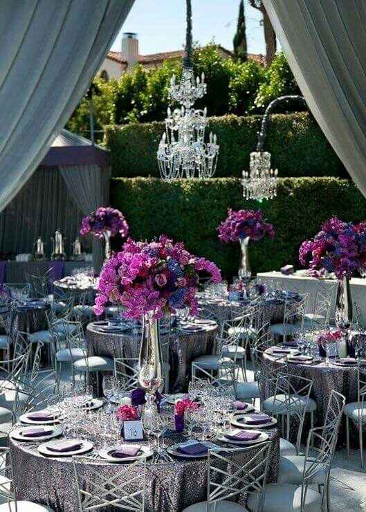 Centros de mesa y color de mesas - 1