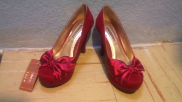 Zapatos vino para la boda!!!!