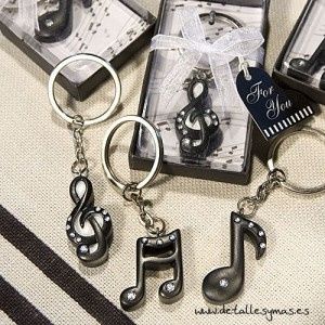 llaveros de clave de sol