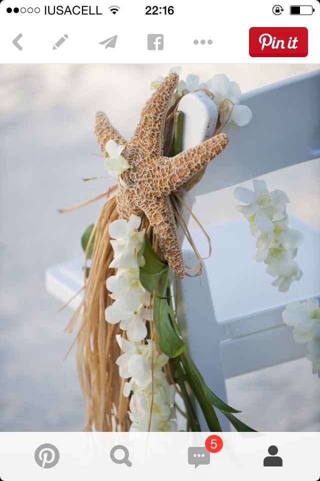 Centros de mesa para boda en la playa - 2