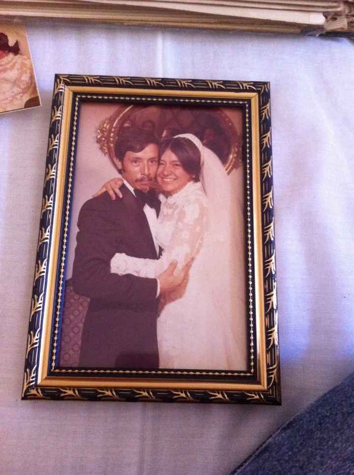 Mesa bienvenida ( oro, blanco y perla) - 1