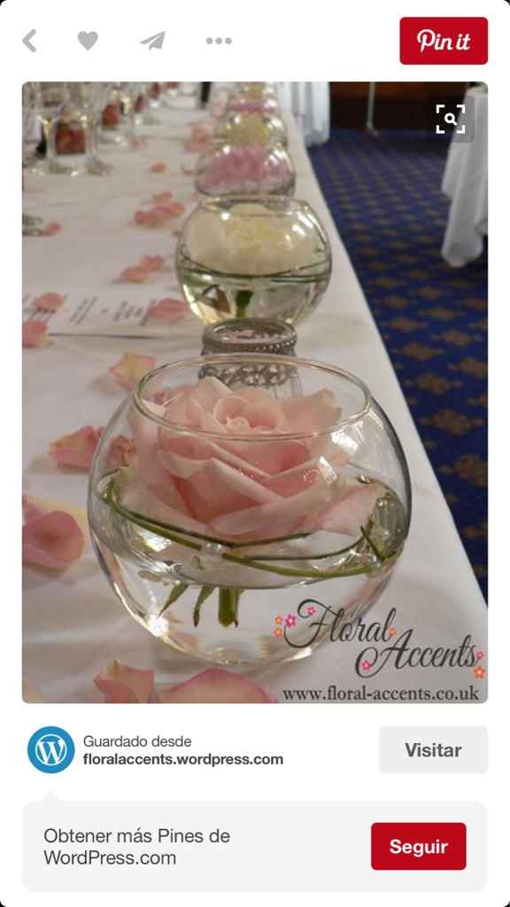 Centros de mesa con peseras - 1