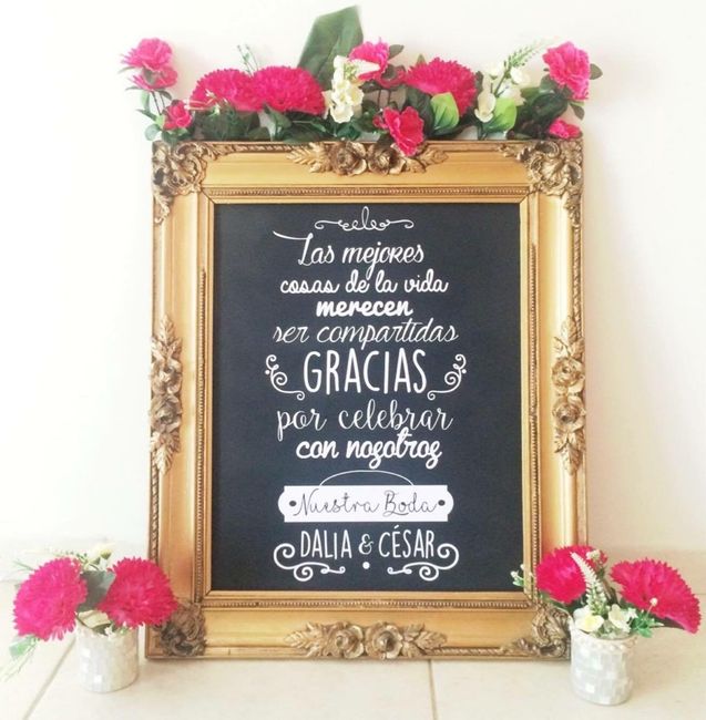 Cuadro bienvenida - 2