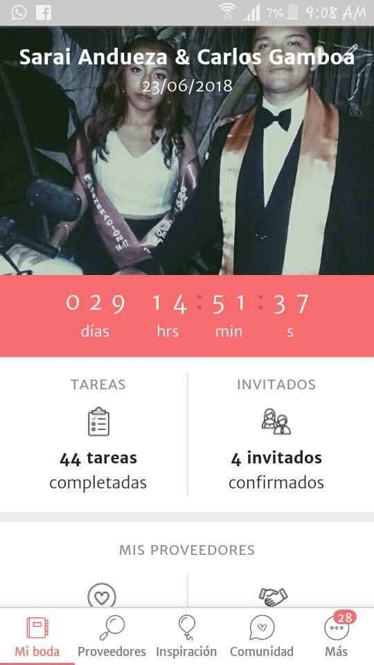 Estoy a 6 meses de mi boda, ¿cómo va tu marcador? - 1