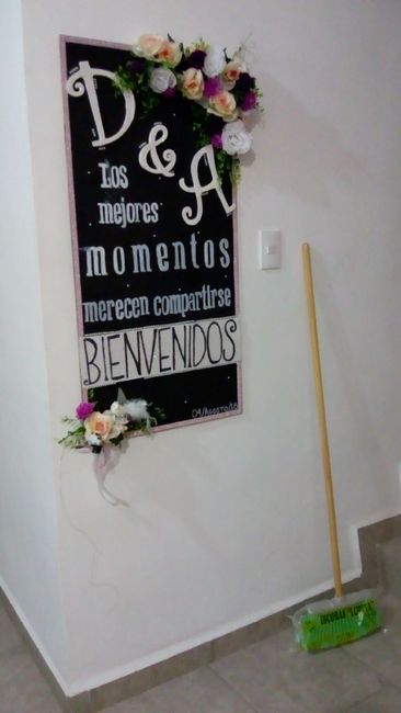 Letreros de bienvenida para la recepción - 1