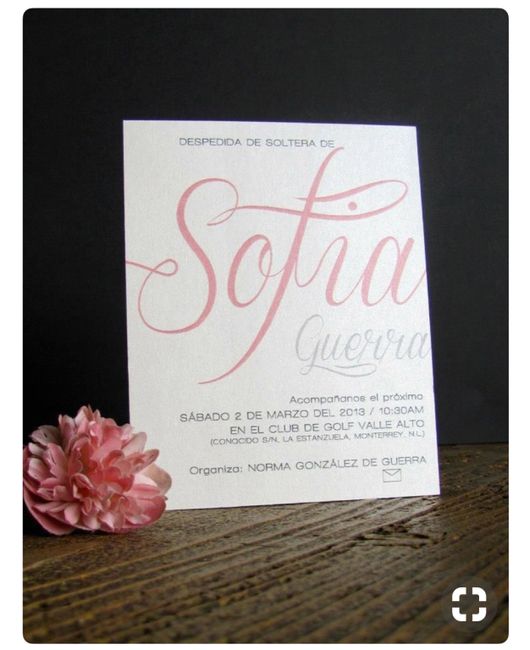Quién diseño sus invitaciones de despedida de soltera??? - 1