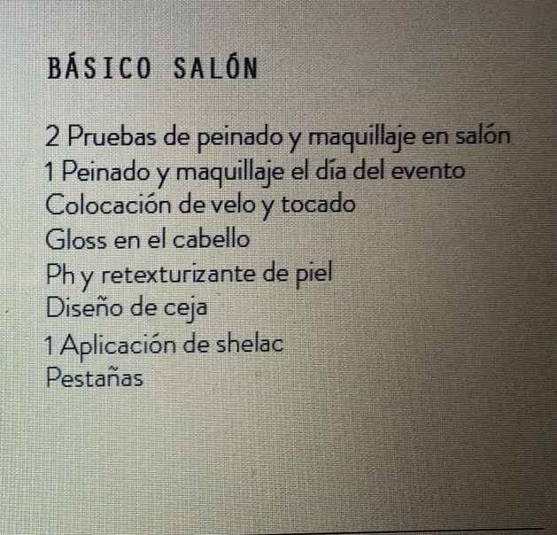 Costo del maquillaje - 1
