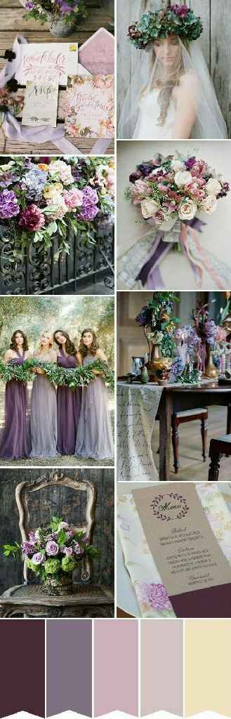 Combinación de colores en morado y sus derivados - 1