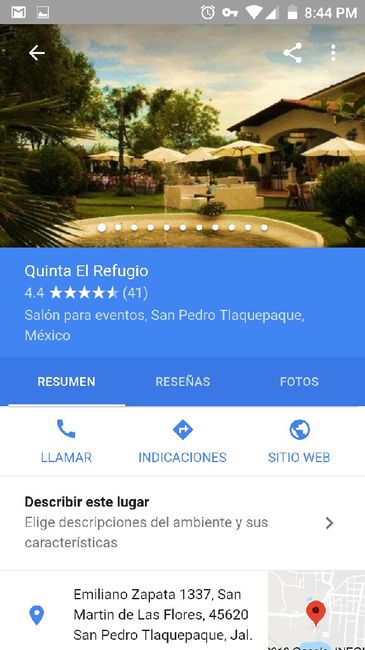  Costo lugar sin banquete?? - 1