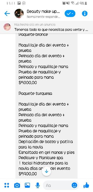 Cuánto presupuesto para maquillaje y peinado? 2