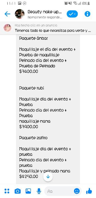 Cuánto presupuesto para maquillaje y peinado? 3