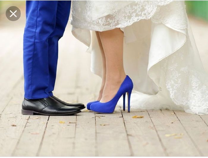 Baby blue en el calzado de la novia 💙 - 2