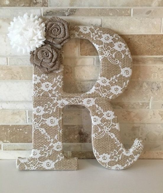 Ayuda con ideas para decorar letras de madera 16