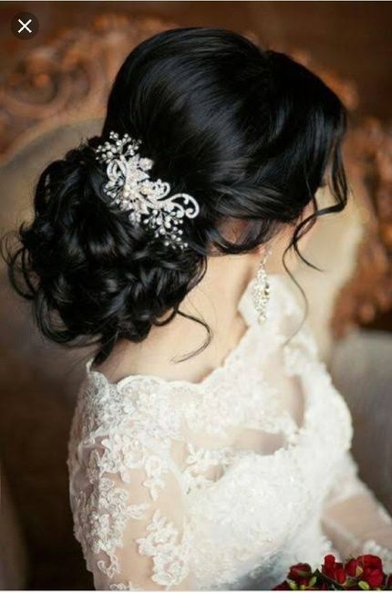 ¿Como debe ser el tocado de la novia en invierno, por la noche? - 1