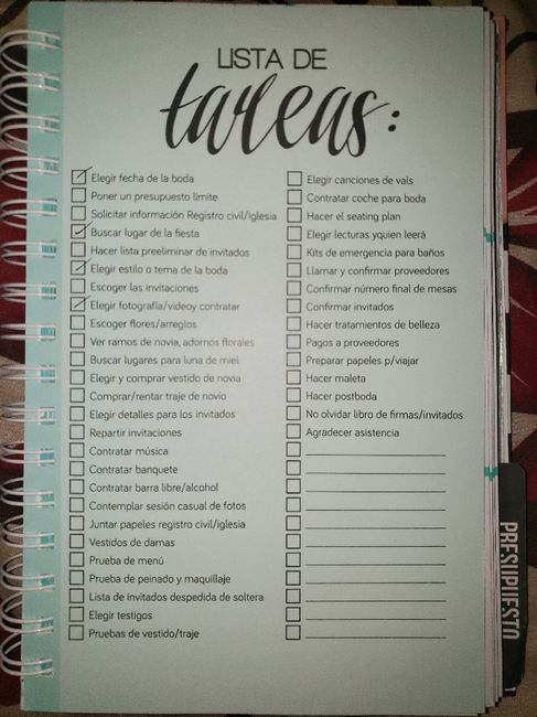Mejores agendas para organizacioón de bodas - 2