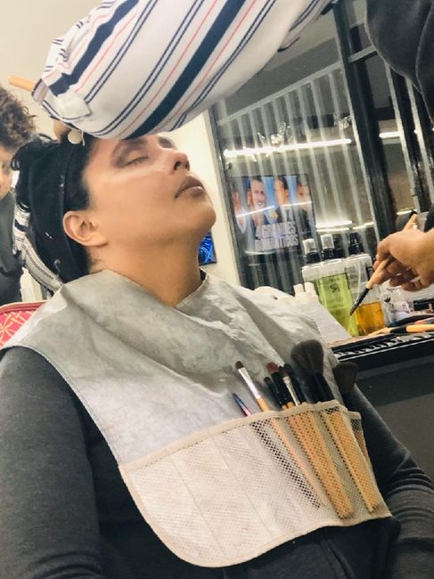 Mi prueba de maquillaje 😭 2