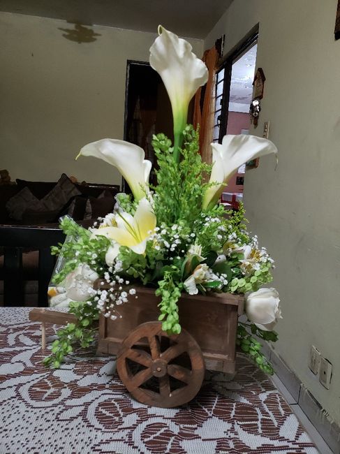 Carretas centro de mesa diy 3