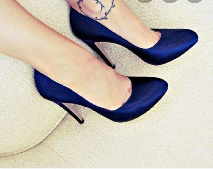 Zapatos de novia en azul 3