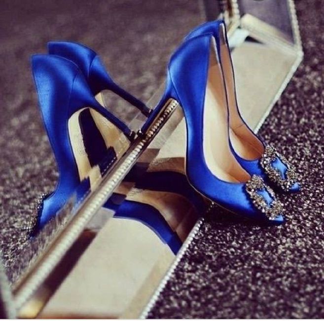 Zapatos de novia en azul 5