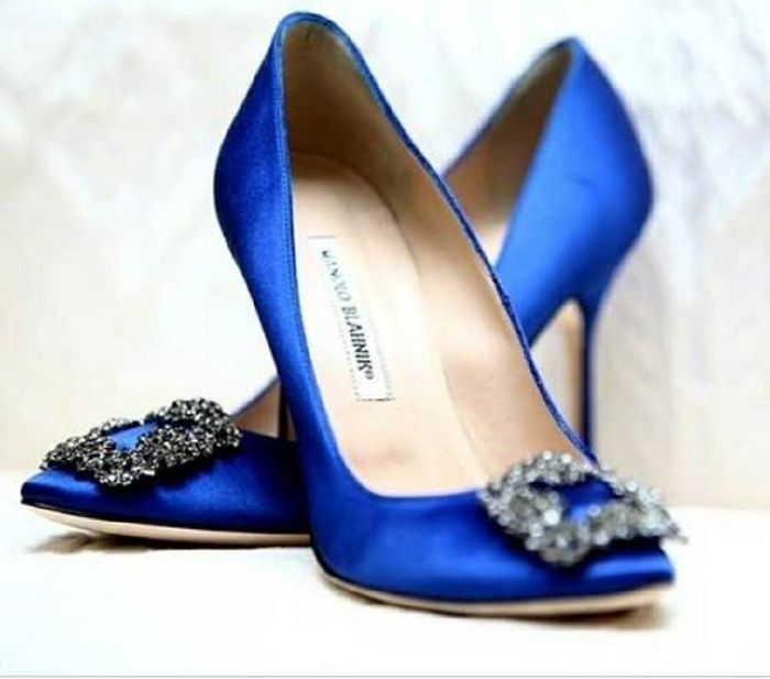 Zapatos de novia en azul 7