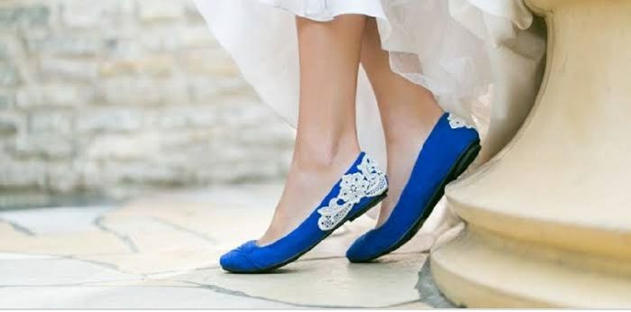 Zapatos de novia en azul 10