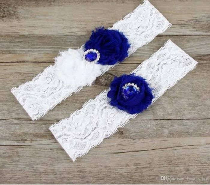 Ligas en azul y con detalles en azul 4