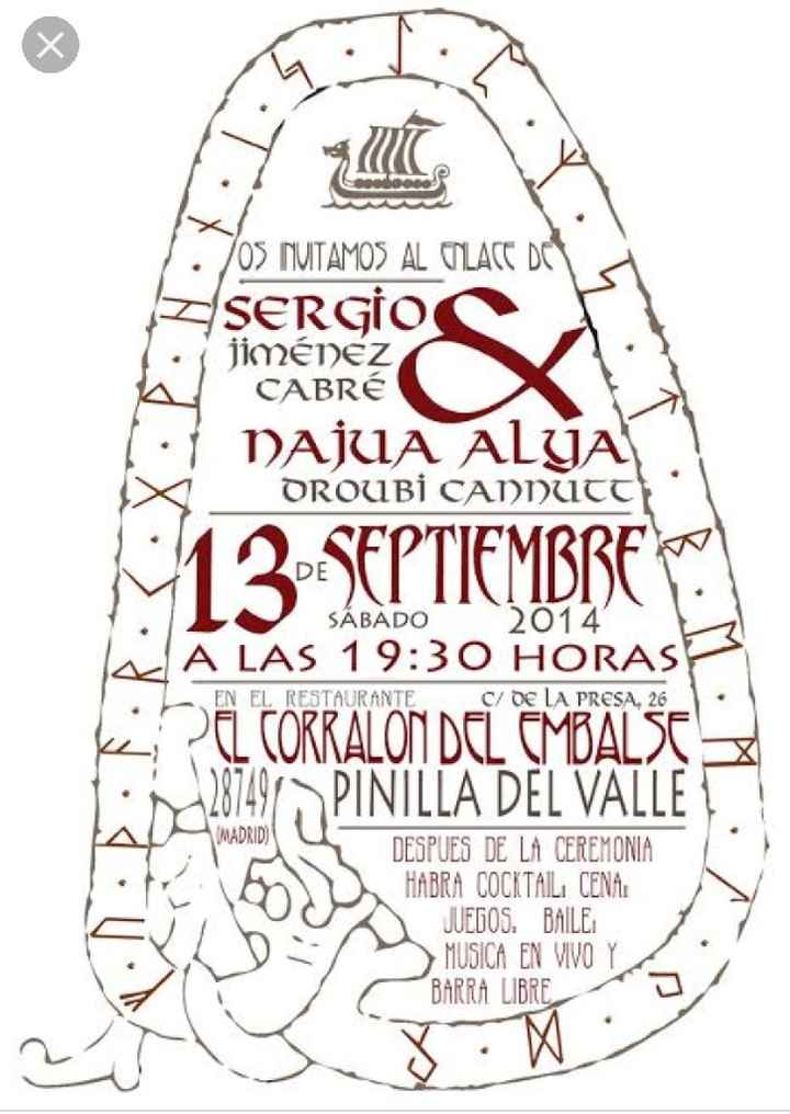 Mis invitaciones vikingas!!! Scoll! - 2