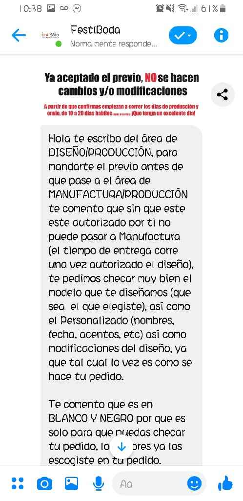 Deposite a festiboda para hacer mi pedido y ya no me responden😪 - 1