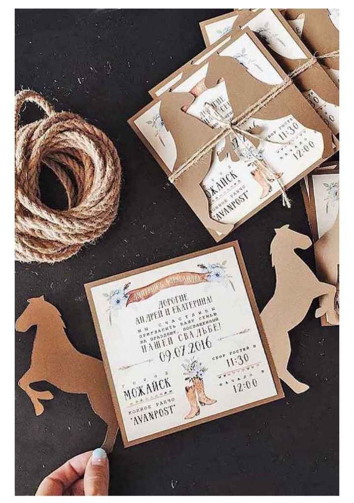 Invitaciones para Boda Vaquera - 7