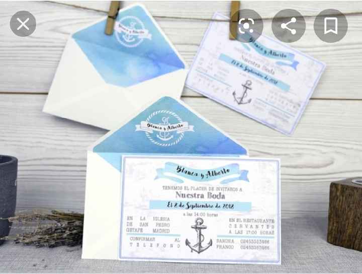 Ideas de invitaciones/ boda en la playa - 6