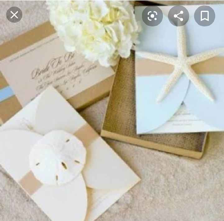 Ideas de invitaciones/ boda en la playa - 9