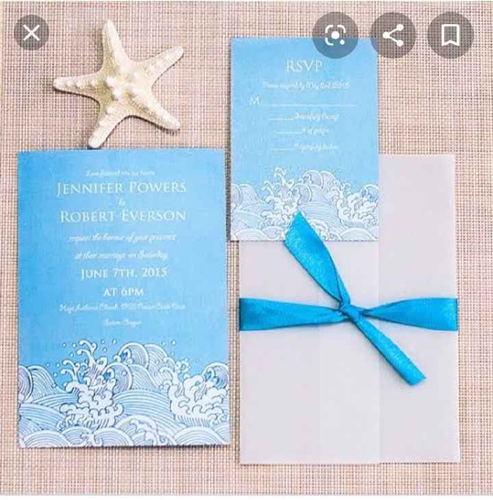 Ideas de invitaciones/ boda en la playa - 10