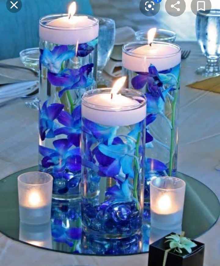 Centros de mesa en azul 💙 - 1