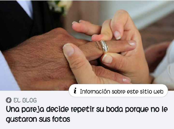 Repetirían su boda? - 1