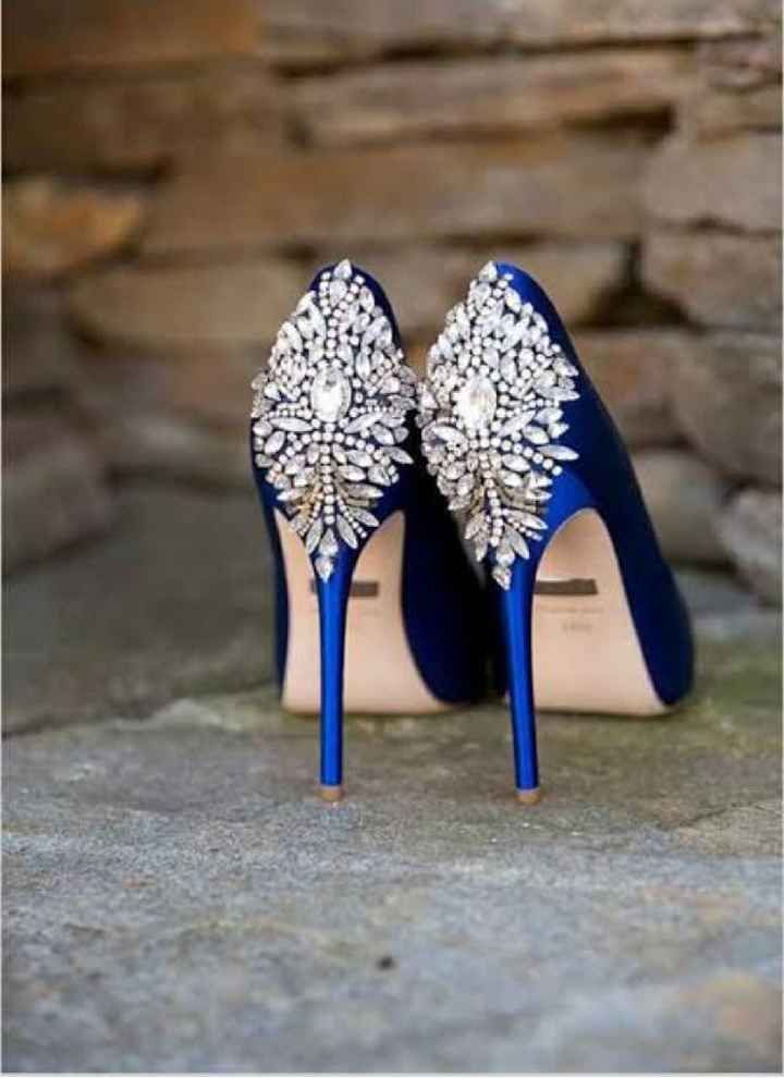 Zapatos de novia en azul - 6