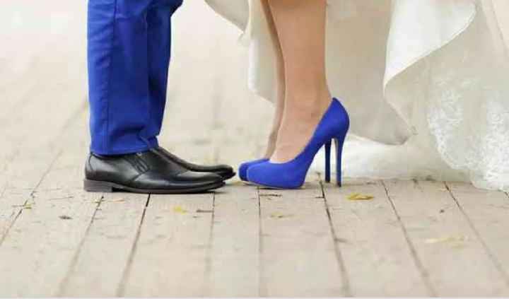 Zapatos de novia en azul - 11