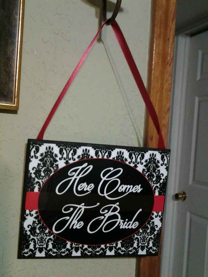 Diy a 390 dias! letrero here comes the bride - 1