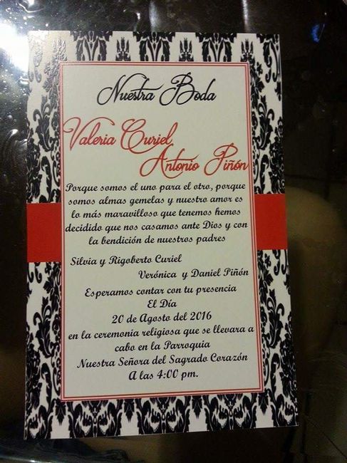 Chicas les presento mi invitacion de bodas!! - 1