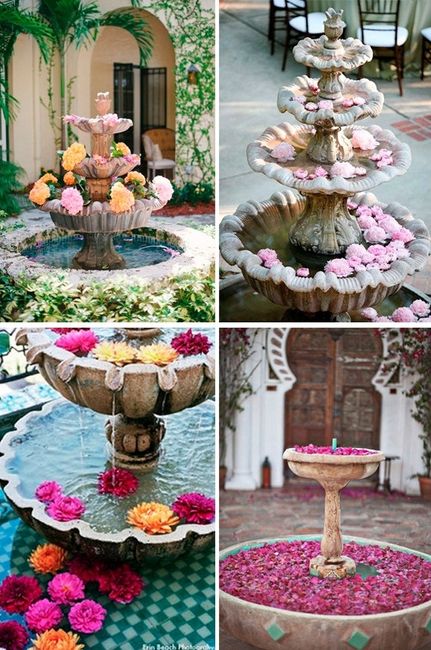 Ideas para decorar fuentes